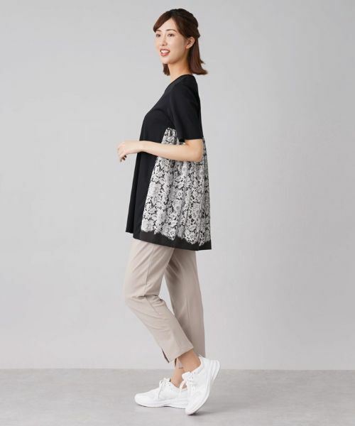 Leilian / レリアン シャツ・ブラウス | バックプリントレースカットソー | 詳細2