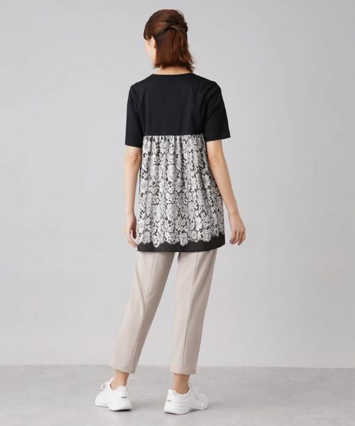 Leilian / レリアン シャツ・ブラウス | バックプリントレースカットソー | 詳細3