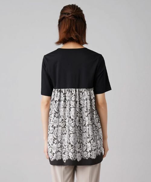 Leilian / レリアン シャツ・ブラウス | バックプリントレースカットソー | 詳細6