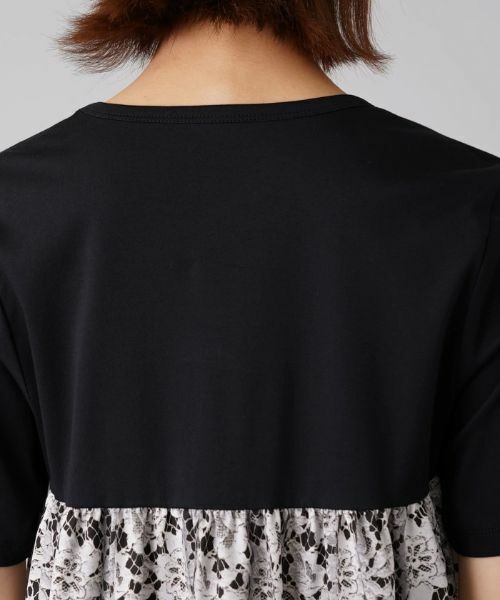 Leilian / レリアン シャツ・ブラウス | バックプリントレースカットソー | 詳細8