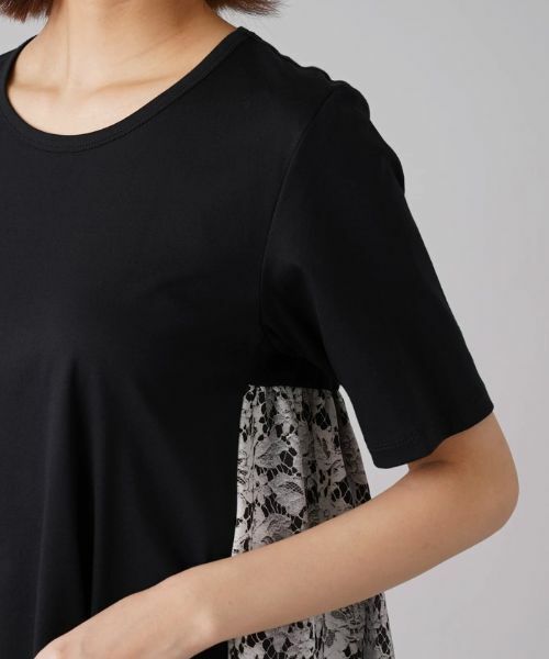 Leilian / レリアン シャツ・ブラウス | バックプリントレースカットソー | 詳細9