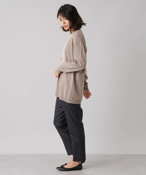 Leilian / レリアン カーディガン・ボレロ | カラーブロックVネックカーディガン【HAND】 | 詳細2