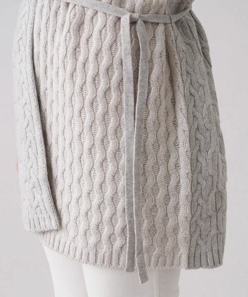 Leilian / レリアン カーディガン・ボレロ | 編地切替ベルテッドカーディガン【LE TRICOT PERUGIA】 | 詳細10