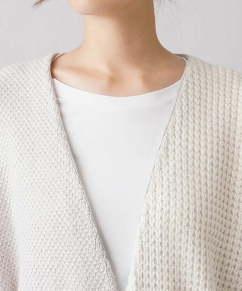 Leilian / レリアン カーディガン・ボレロ | 編地切替ベルテッドカーディガン【LE TRICOT PERUGIA】 | 詳細7