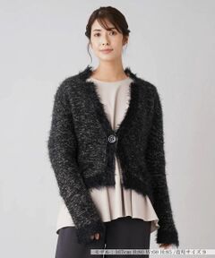 Leilian / レリアン テーラードジャケット | 起毛ニットジャケット