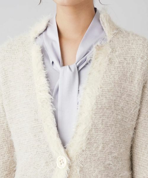 Leilian / レリアン テーラードジャケット | 起毛ニットジャケット | 詳細10