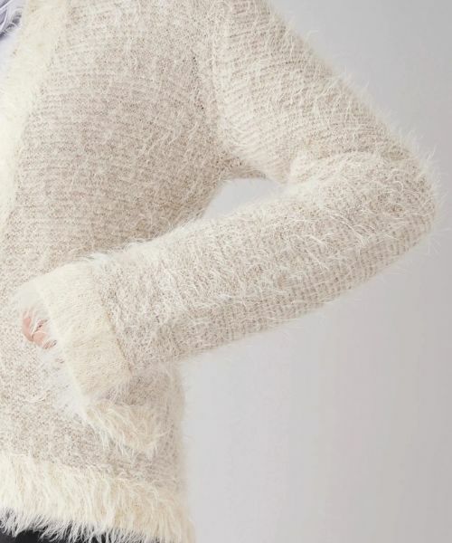 Leilian / レリアン テーラードジャケット | 起毛ニットジャケット | 詳細12