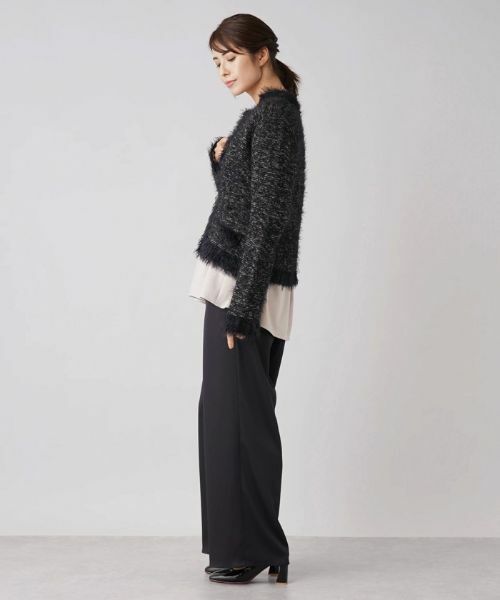 Leilian / レリアン テーラードジャケット | 起毛ニットジャケット | 詳細2