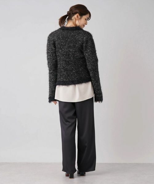 Leilian / レリアン テーラードジャケット | 起毛ニットジャケット | 詳細3