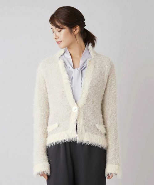 Leilian / レリアン テーラードジャケット | 起毛ニットジャケット | 詳細7