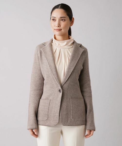 Leilian / レリアン テーラードジャケット | テーラードニットブレザー | 詳細4