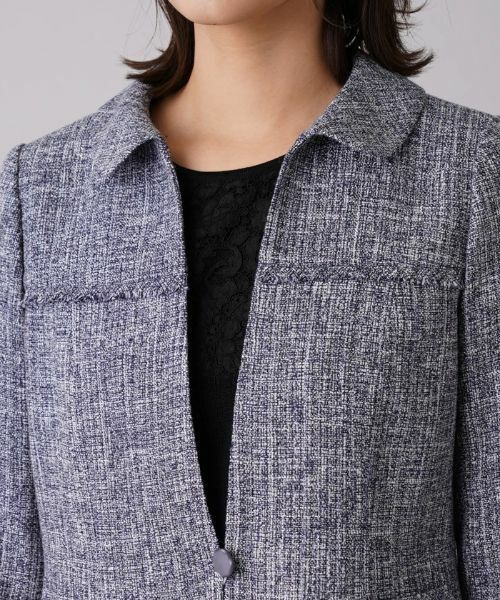Leilian / レリアン セットアップ | ラメツイードジャケット×スカートセットアップ | 詳細11