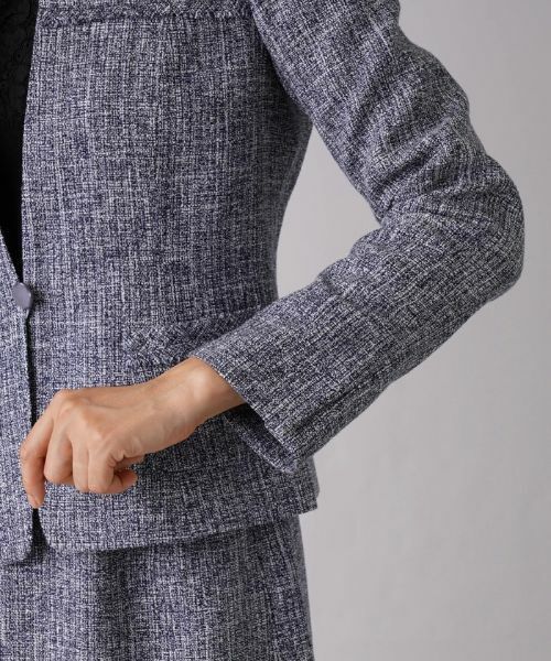 Leilian / レリアン セットアップ | ラメツイードジャケット×スカートセットアップ | 詳細13