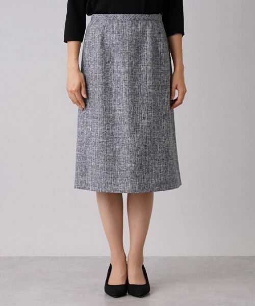 Leilian / レリアン セットアップ | ラメツイードジャケット×スカートセットアップ | 詳細17