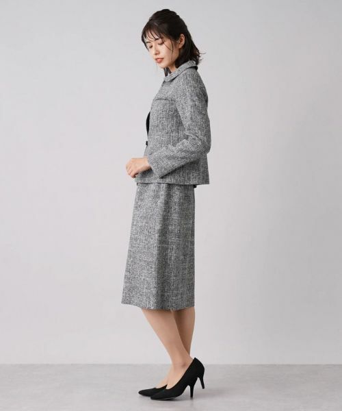 Leilian / レリアン セットアップ | ラメツイードジャケット×スカートセットアップ | 詳細2