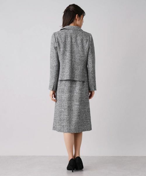 Leilian / レリアン セットアップ | ラメツイードジャケット×スカートセットアップ | 詳細3