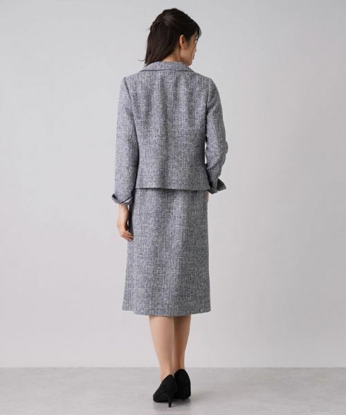 Leilian / レリアン セットアップ | ラメツイードジャケット×スカートセットアップ | 詳細7