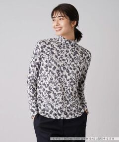 Leilian / レリアン ニット・セーター | 総柄ハイネックプルオーバー【Cariaggi】