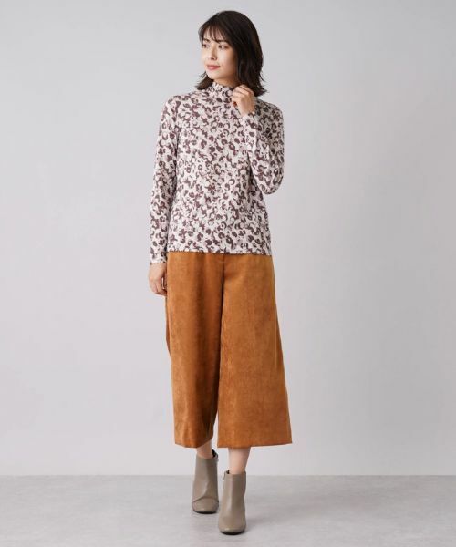 Leilian / レリアン ニット・セーター | 総柄ハイネックプルオーバー【Cariaggi】 | 詳細11