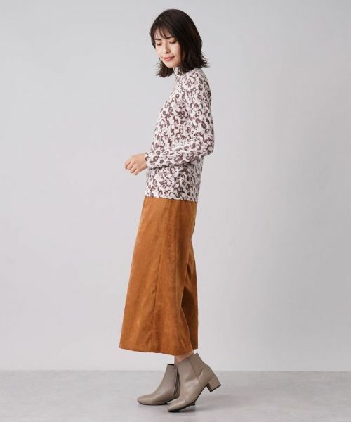 Leilian / レリアン ニット・セーター | 総柄ハイネックプルオーバー【Cariaggi】 | 詳細12