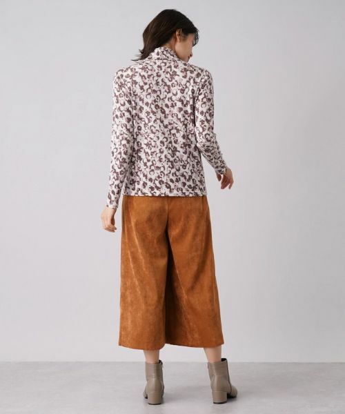 Leilian / レリアン ニット・セーター | 総柄ハイネックプルオーバー【Cariaggi】 | 詳細13