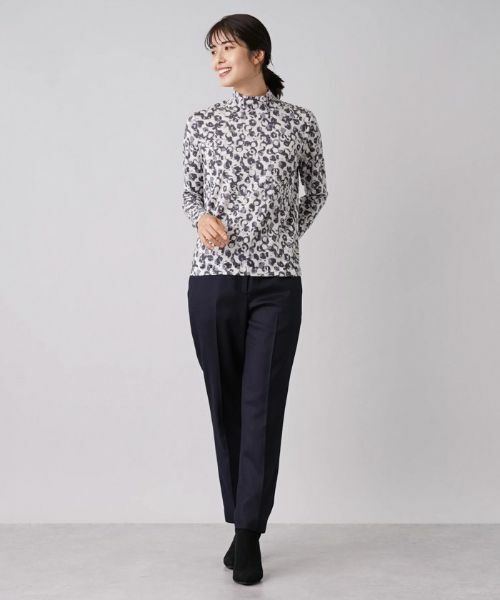 Leilian / レリアン ニット・セーター | 総柄ハイネックプルオーバー【Cariaggi】 | 詳細14