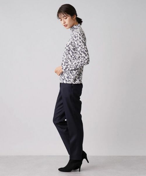 Leilian / レリアン ニット・セーター | 総柄ハイネックプルオーバー【Cariaggi】 | 詳細15