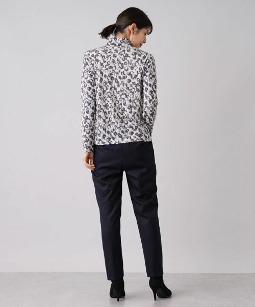 Leilian / レリアン ニット・セーター | 総柄ハイネックプルオーバー【Cariaggi】 | 詳細16