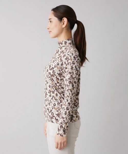 Leilian / レリアン ニット・セーター | 総柄ハイネックプルオーバー【Cariaggi】 | 詳細5