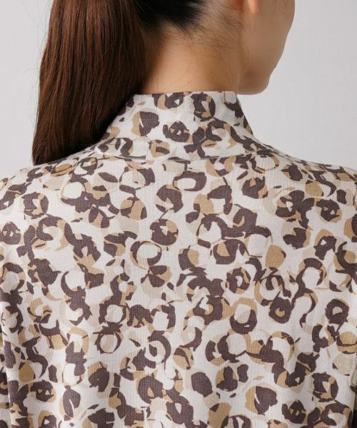 Leilian / レリアン ニット・セーター | 総柄ハイネックプルオーバー【Cariaggi】 | 詳細8