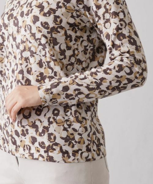 Leilian / レリアン ニット・セーター | 総柄ハイネックプルオーバー【Cariaggi】 | 詳細9