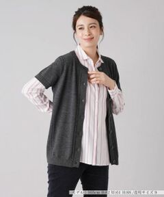 Leilian / レリアン テーラードジャケット | 半袖ニットカーディガン