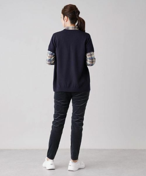 Leilian / レリアン テーラードジャケット | 半袖ニットカーディガン | 詳細17