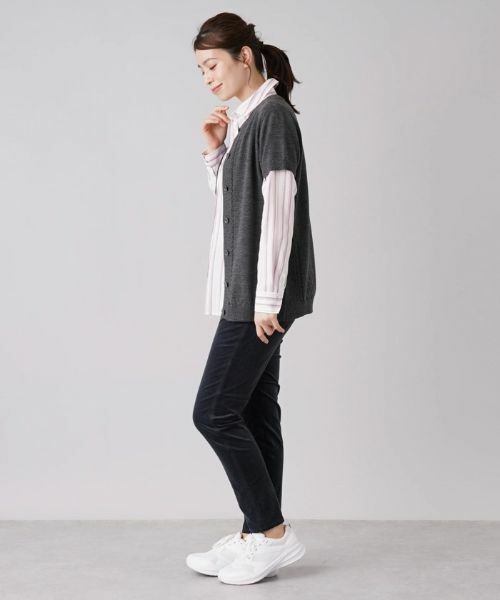 Leilian / レリアン テーラードジャケット | 半袖ニットカーディガン | 詳細2