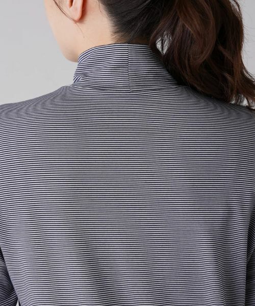 Leilian / レリアン カットソー | 細ボーダーハイネックカットソー | 詳細14
