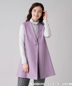 Leilian / レリアン テーラードジャケット | ラペルドロングベスト【ROCHAS Premiere】