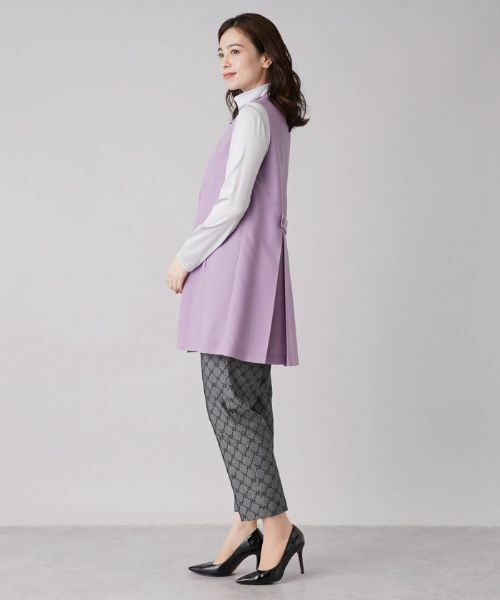 Leilian / レリアン テーラードジャケット | ラペルドロングベスト【ROCHAS Premiere】 | 詳細2