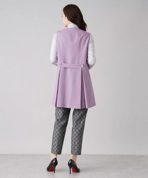 Leilian / レリアン テーラードジャケット | ラペルドロングベスト【ROCHAS Premiere】 | 詳細3