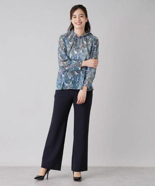 Leilian / レリアン シャツ・ブラウス | ペイズリー柄スタンドネックブラウス【ROCHAS Premiere】 | 詳細11