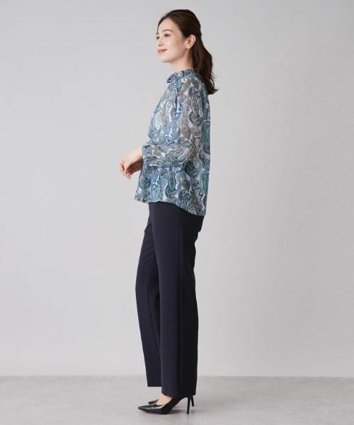 Leilian / レリアン シャツ・ブラウス | ペイズリー柄スタンドネックブラウス【ROCHAS Premiere】 | 詳細12