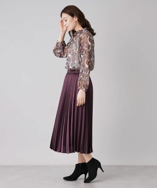 Leilian / レリアン シャツ・ブラウス | ペイズリー柄スタンドネックブラウス【ROCHAS Premiere】 | 詳細2