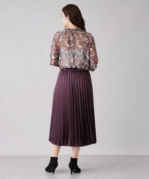 Leilian / レリアン シャツ・ブラウス | ペイズリー柄スタンドネックブラウス【ROCHAS Premiere】 | 詳細3