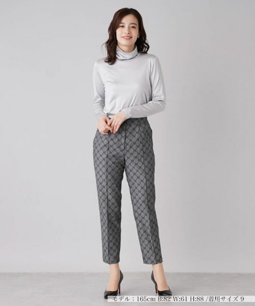 Leilian / レリアン その他パンツ | 総柄クロップドパンツ【ROCHAS Premiere】 | 詳細1