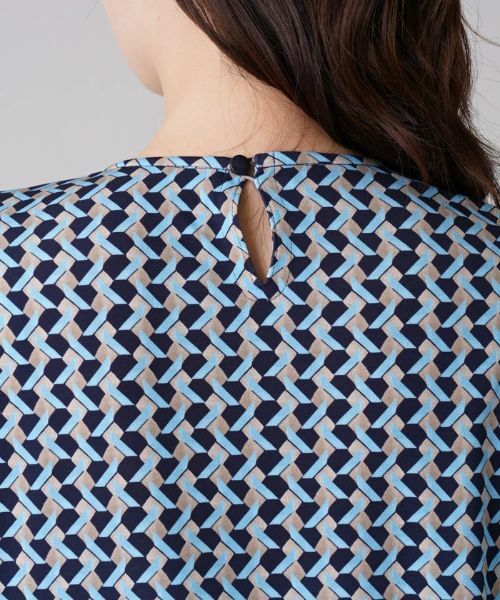 Leilian / レリアン カットソー | 幾何学柄クルーネックトカットソー【ROCHAS Premiere】 | 詳細11