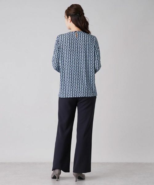 Leilian / レリアン カットソー | 幾何学柄クルーネックトカットソー【ROCHAS Premiere】 | 詳細6