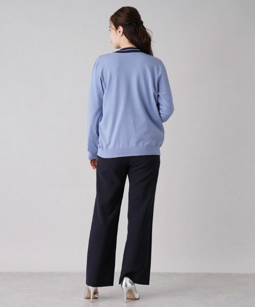 Leilian / レリアン カーディガン・ボレロ | モノグラム柄切替カーディガン【ROCHAS Premiere】 | 詳細14