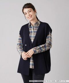 Leilian / レリアン テーラードジャケット | オーバーサイズベスト【ROCHAS Premiere】