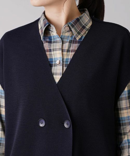 Leilian / レリアン テーラードジャケット | オーバーサイズベスト【ROCHAS Premiere】 | 詳細10