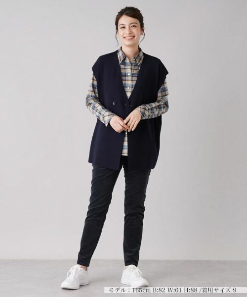 Leilian / レリアン テーラードジャケット | オーバーサイズベスト【ROCHAS Premiere】 | 詳細4