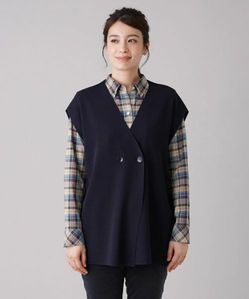 Leilian / レリアン テーラードジャケット | オーバーサイズベスト【ROCHAS Premiere】 | 詳細7